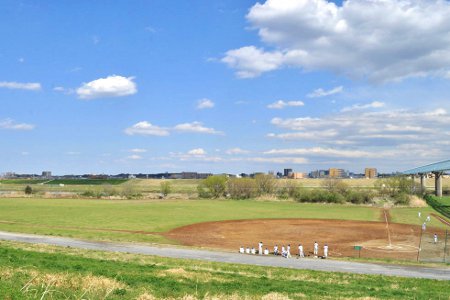 江戸川河川敷緑地