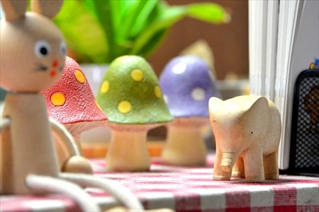 ながつたパオパオ木のおもちゃ