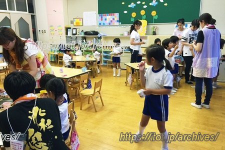 聖ドミニコ学院幼稚園 お泊り保育の様子