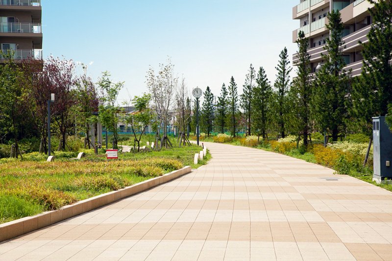 緑豊かで、お散歩コースにもぴったりな「オレンジロード」