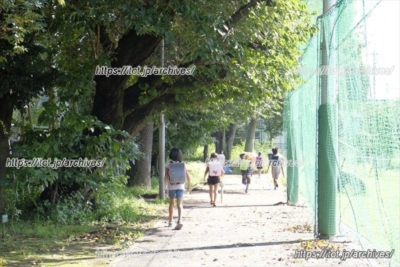 下校する子どもたち