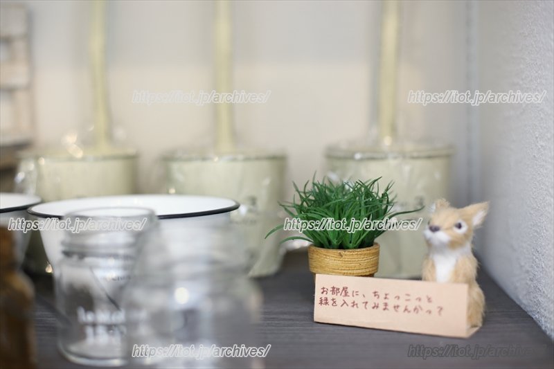 店内に散りばめられた雑貨