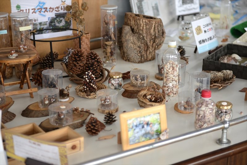 「みどりの学校」での作品展示