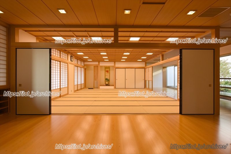 表千家の作法を学ぶこともあると言う和室