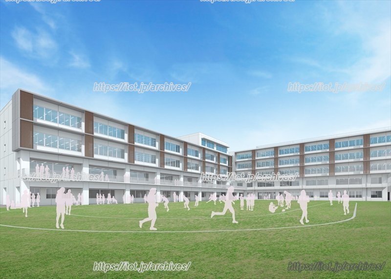 グラウンドのパース画像
