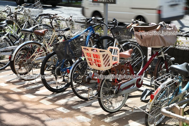 きちんと並べられた自転車。市民ひとりひとりの意識から作られる景観
