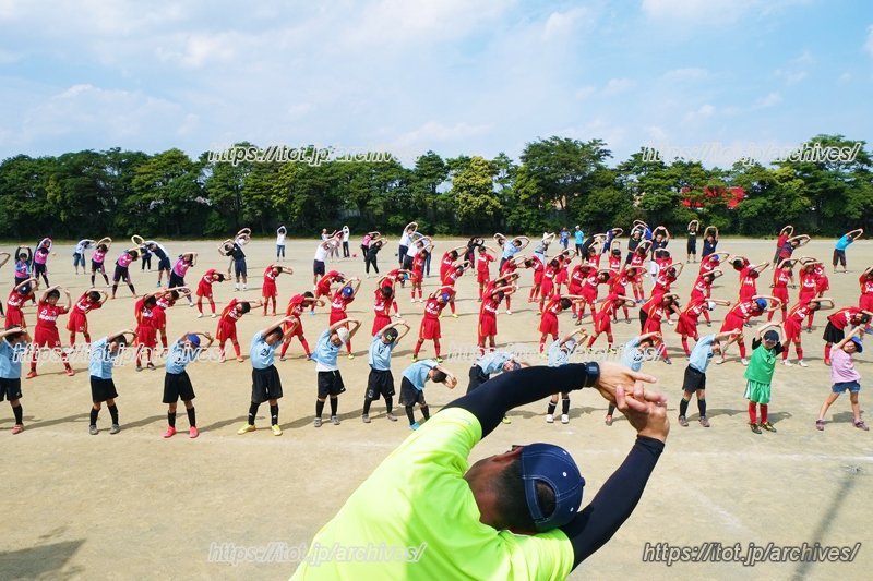 磯辺FC　インタビュー　ストレッチ