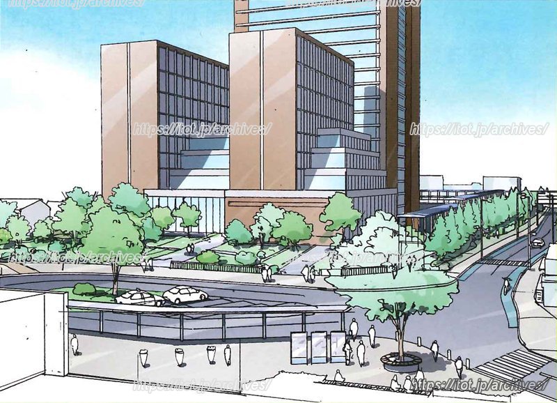 産学官民が連携し、みんなの想いを込めた街づくりを 静岡市清水駅周辺整備課「草薙駅周辺整備事業」より引用 ※イメージパースは現時点のイメージです。