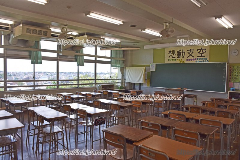 眺望がよく明るい教室