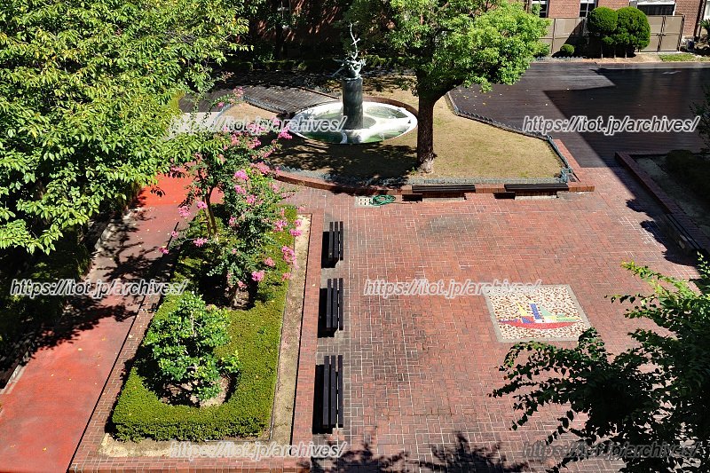 解放感のある中庭