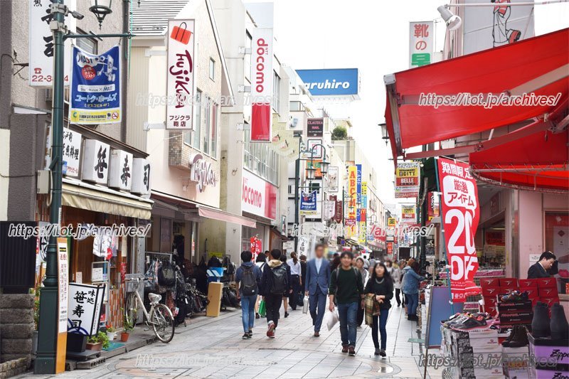 中心市街地の商店街