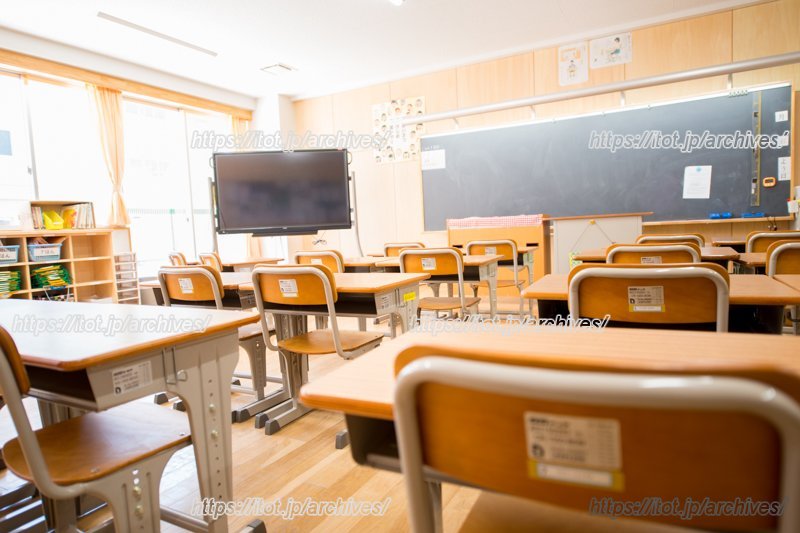 「守谷市立黒内小学校」の電子黒板