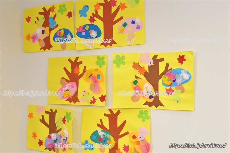 0歳児の園児達が作った作品