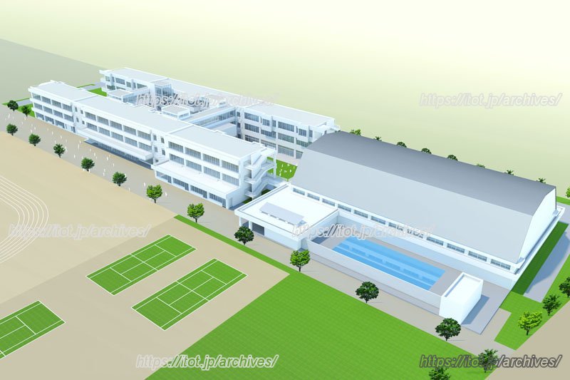 「みどりの学園」の完成予想パース