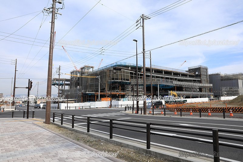 建設中の大型ショッピングセンター