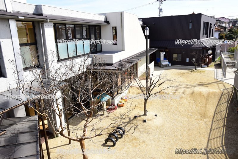 各園舎が家のような造りになっているのが特徴的な「くまのまえ保育園」