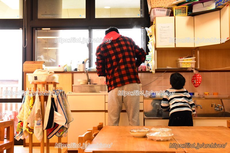 各クラスの教室(=おうち)にあるダイニングスペース