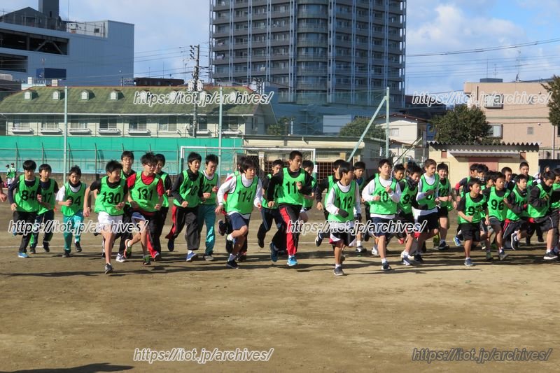 「耐寒マラソン」の様子