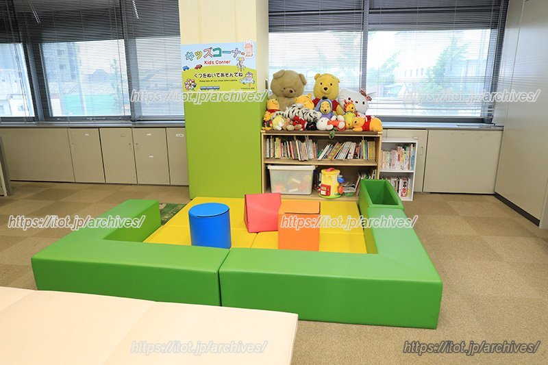 民生子ども課のキッズコーナー