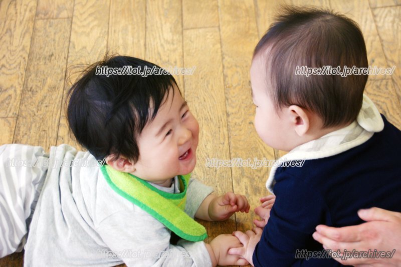 親同士の交流も、赤ちゃん同士の交流もある