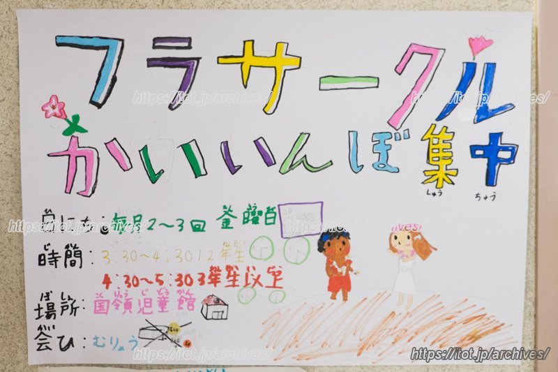 「フラサークル」のポスター