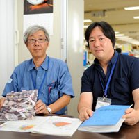 島崎真司さん（左）と阿部直人さん（右）