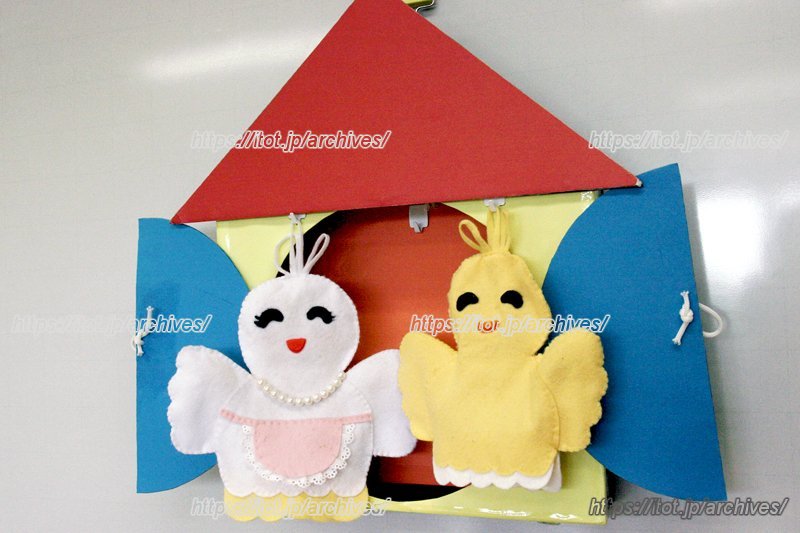 パペットのぽっぽちゃんは子どもたちに大人気