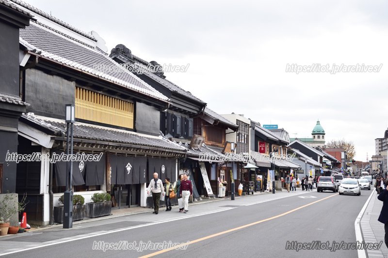 川越の蔵造りの町並み