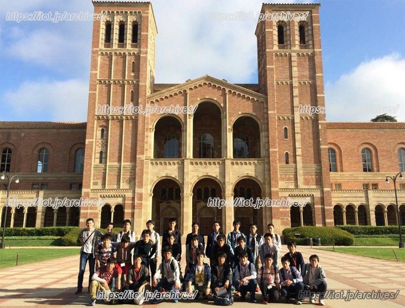 短期留学での集合写真