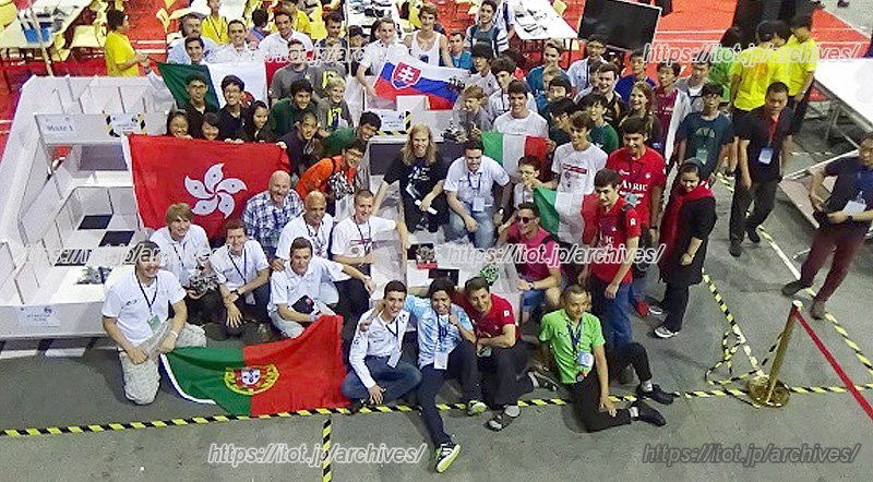 「ロボカップ世界大会」の様子