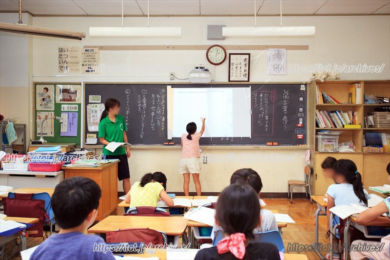 電子黒板を利用した授業