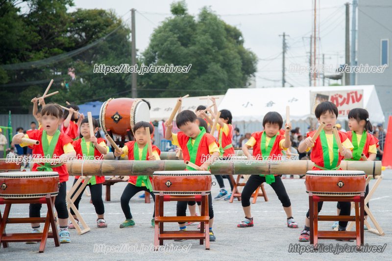 町内会の和太鼓発表