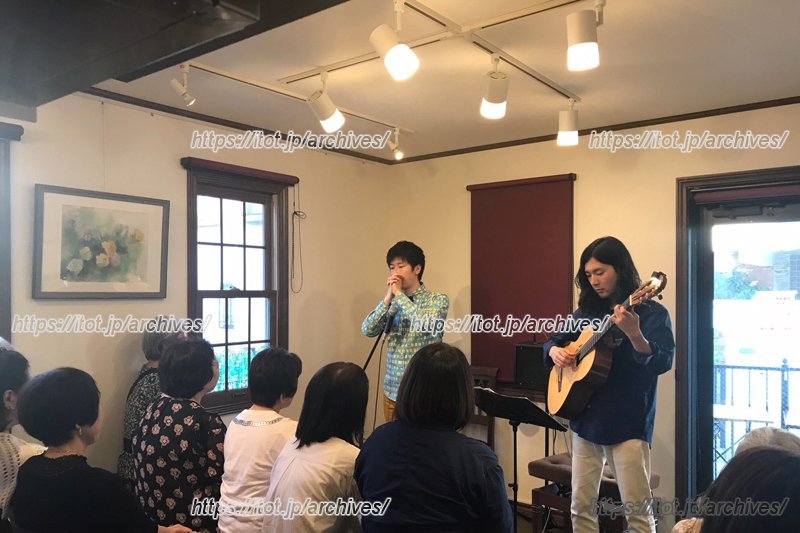 ハンドフルート奏者の森光弘さんとギターのコンサート