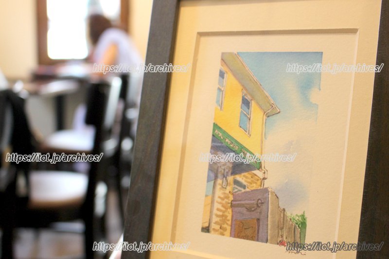 友人のイラストレーターmariさんが描いてくれたお店の絵