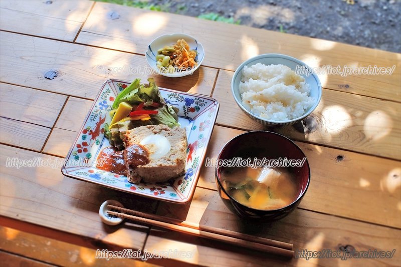 畑で採れた野菜をふんだんに使った料理