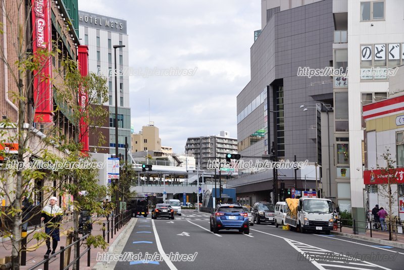 「船橋」駅付近の街並み