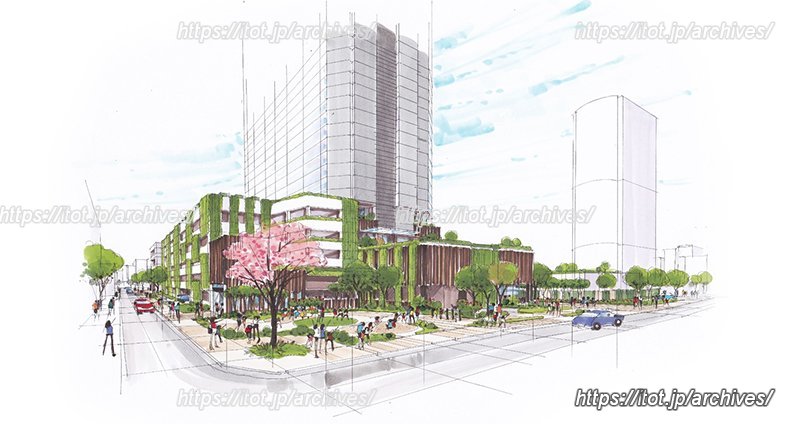 隣接する住宅地の防災性を考慮した防災広場も整備