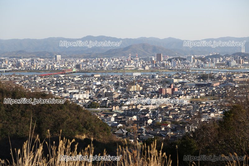 和歌山市内を一望できる高台