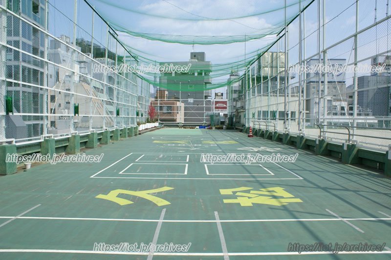 屋上に新しく設置されたネット