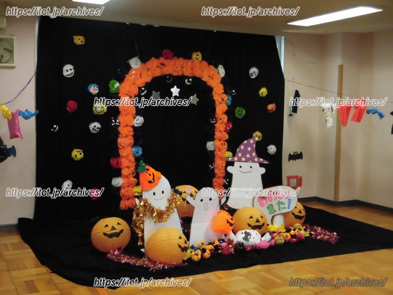 仮装パーティーイベントの手作りの写真スポット