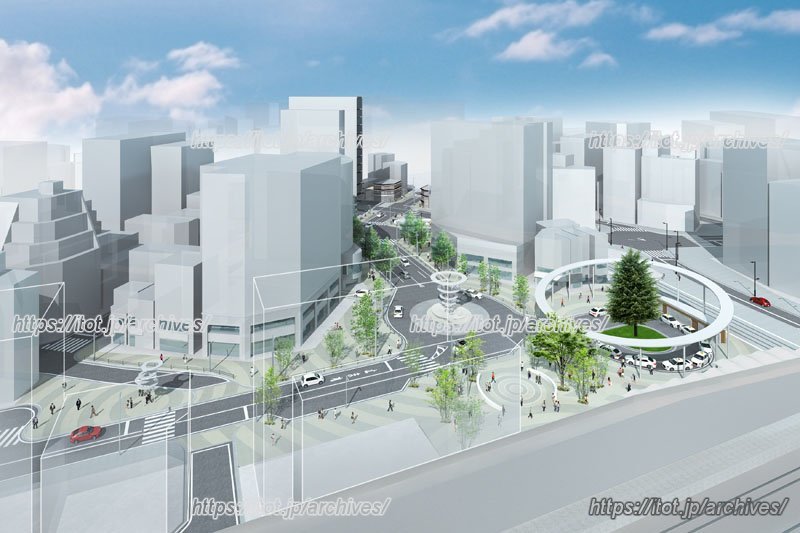 「大塚」駅北口整備イメージ（提供：豊島区）