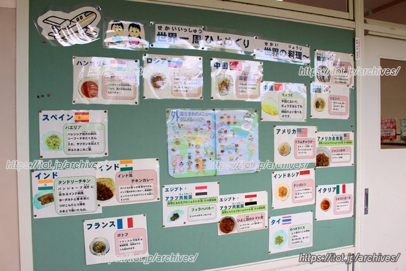 世界の料理を掲示板で紹介