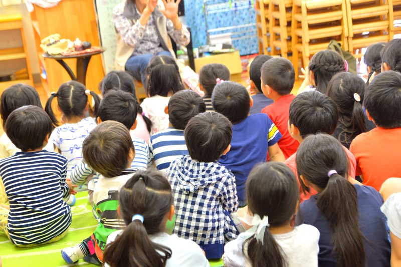 園児の8割近くはみどりの地区だという