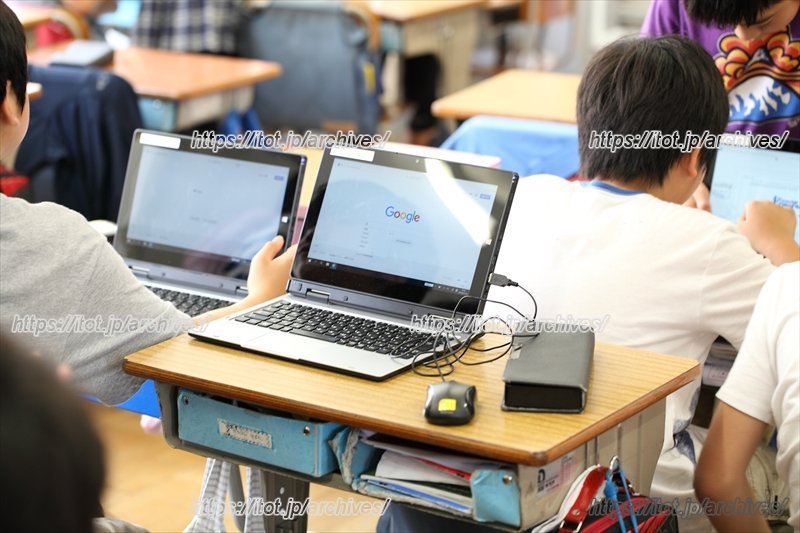 ノートパソコンを利用した授業風景