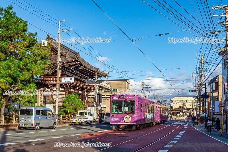 「広隆寺」付近