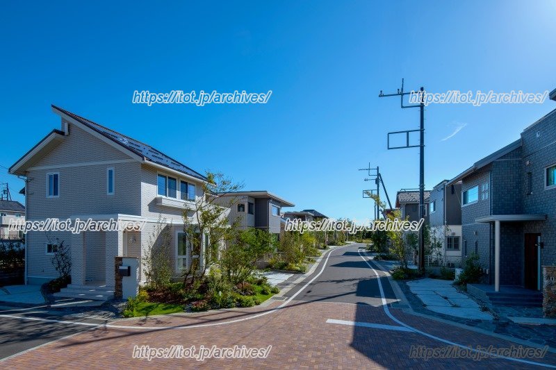 「スマートハイムシティ前橋ローズタウン」の街並み