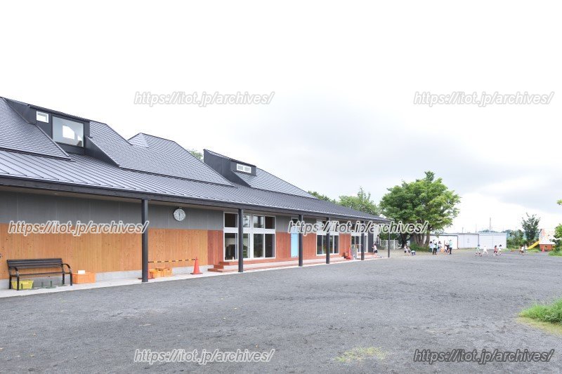 木造平屋の新園舎 外観