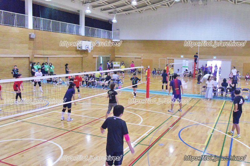 「健民祭」でのバレーボール