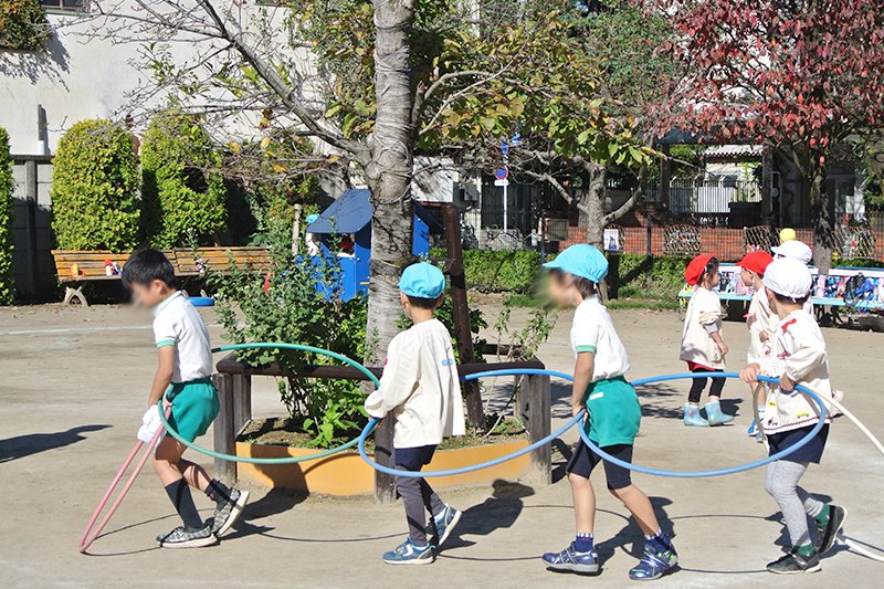 園内は子どもたちの笑顔であふれている