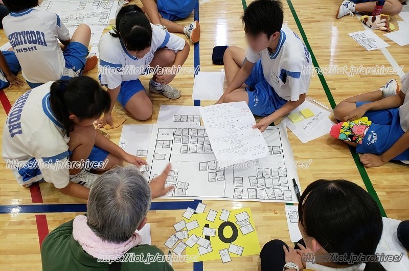 避難所運営ゲーム「HUG」の活動の様子